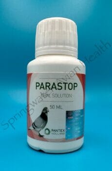Pantex Parastop front of bottle.