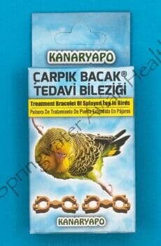 Splay leg treatment for budgies product package