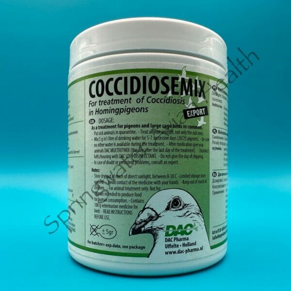 Jar of DAC Coccidiosemix.