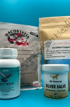 Meditrich, Dacostatin, Silver Salve & Acidified Copper Sulfate
