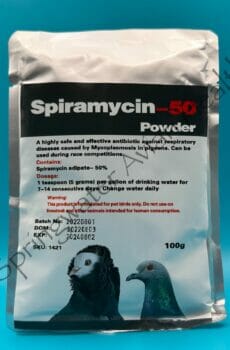 Front of Spiromycin-50 packet.
